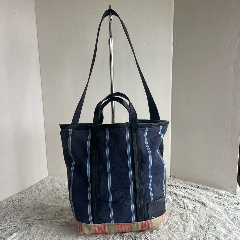 Paul Smith Navy and Tan Striped  Bag - Picture 2 of 15